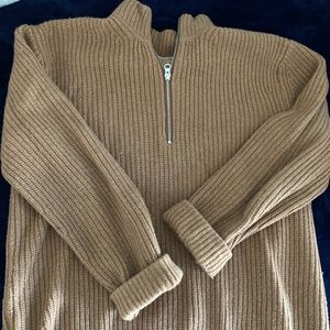 Everlane Men's The Felted Merino Half Zip